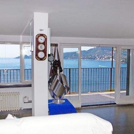 Nautilus Vista Mare Mozzafiato A 180 Gradi- Posto Auto Privato - 2 Camere Matrimoniali Piu 1 Divano Letto Singolo-Sky,Netflix-Wifi 200Mg Rapallo Exteriör bild