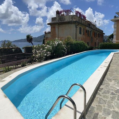 Nautilus Vista Mare Mozzafiato A 180 Gradi- Posto Auto Privato - 2 Camere Matrimoniali Piu 1 Divano Letto Singolo-Sky,Netflix-Wifi 200Mg Rapallo Exteriör bild