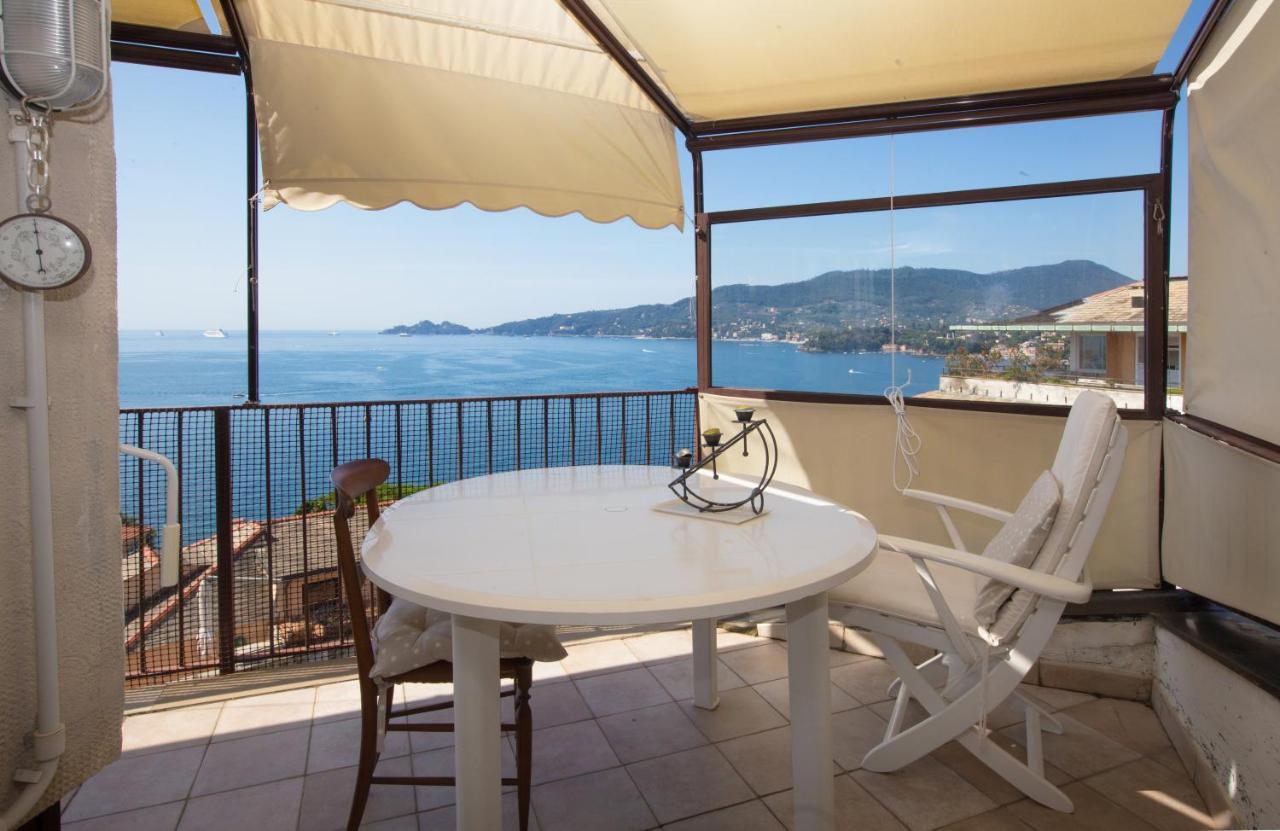 Nautilus Vista Mare Mozzafiato A 180 Gradi- Posto Auto Privato - 2 Camere Matrimoniali Piu 1 Divano Letto Singolo-Sky,Netflix-Wifi 200Mg Rapallo Exteriör bild