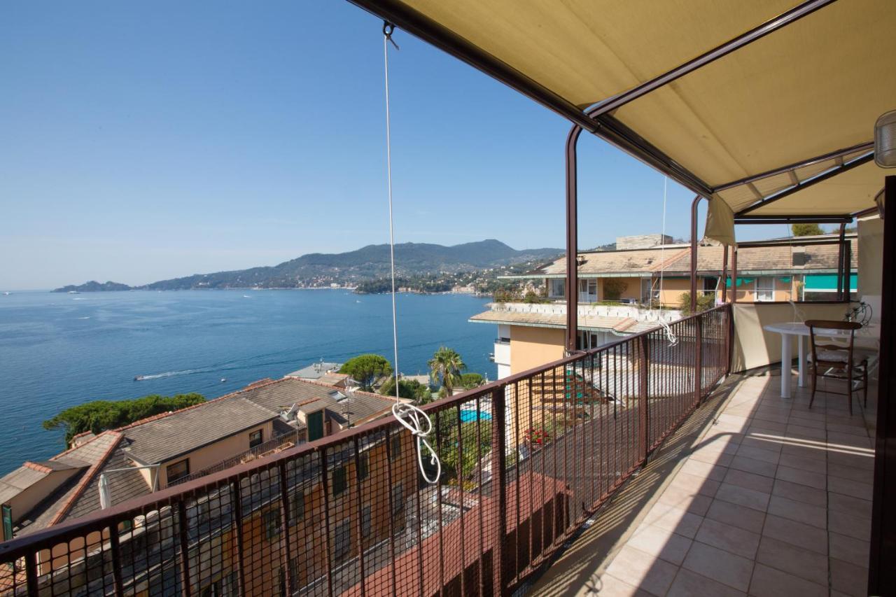 Nautilus Vista Mare Mozzafiato A 180 Gradi- Posto Auto Privato - 2 Camere Matrimoniali Piu 1 Divano Letto Singolo-Sky,Netflix-Wifi 200Mg Rapallo Exteriör bild