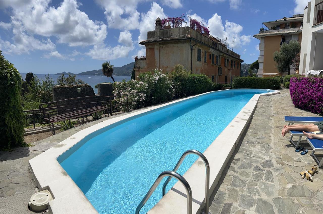 Nautilus Vista Mare Mozzafiato A 180 Gradi- Posto Auto Privato - 2 Camere Matrimoniali Piu 1 Divano Letto Singolo-Sky,Netflix-Wifi 200Mg Rapallo Exteriör bild