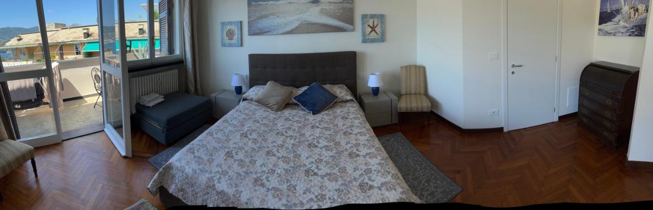 Nautilus Vista Mare Mozzafiato A 180 Gradi- Posto Auto Privato - 2 Camere Matrimoniali Piu 1 Divano Letto Singolo-Sky,Netflix-Wifi 200Mg Rapallo Exteriör bild