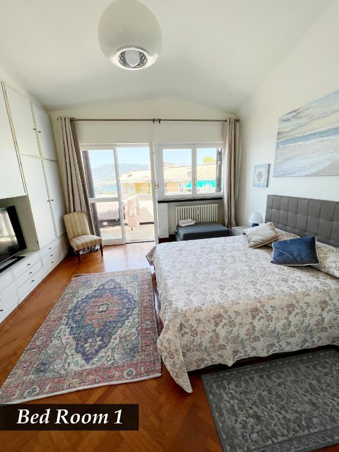 Nautilus Vista Mare Mozzafiato A 180 Gradi- Posto Auto Privato - 2 Camere Matrimoniali Piu 1 Divano Letto Singolo-Sky,Netflix-Wifi 200Mg Rapallo Exteriör bild