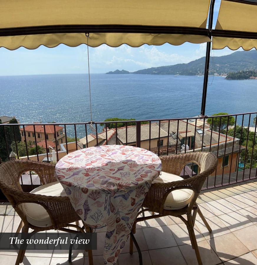 Nautilus Vista Mare Mozzafiato A 180 Gradi- Posto Auto Privato - 2 Camere Matrimoniali Piu 1 Divano Letto Singolo-Sky,Netflix-Wifi 200Mg Rapallo Exteriör bild