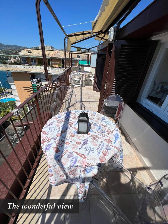 Nautilus Vista Mare Mozzafiato A 180 Gradi- Posto Auto Privato - 2 Camere Matrimoniali Piu 1 Divano Letto Singolo-Sky,Netflix-Wifi 200Mg Rapallo Exteriör bild